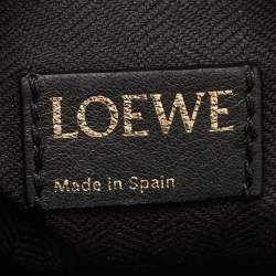 مملوكة مسبقًا Loewe Dark Blue Canvas Small Cubi Shoulder Bag