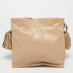 مملوكة مسبقًا Loewe Beige Leather Flamenco Crossbody Bag