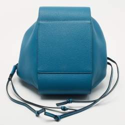 مملوكة مسبقًا Loewe Blue Leather Small Hammock Shoulder Bag