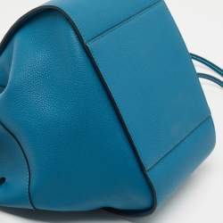 مملوكة مسبقًا Loewe Blue Leather Small Hammock Shoulder Bag