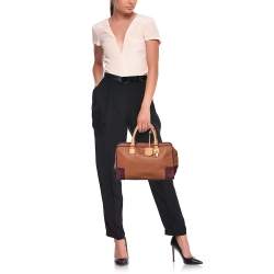 Loewe Multicolor Leather Amazona Satchel