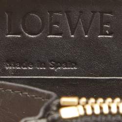 Loewe Red Textured Leather Zip Around Continental Wallet 