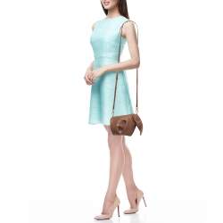 Pre Owned Loewe Brown Snakeskin Leather Elephant Shoulder Bag