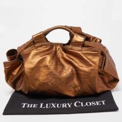 Loewe Bronze Leather Aire Hobo