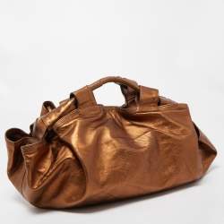 Loewe Bronze Leather Aire Hobo