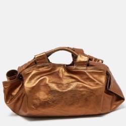 Loewe Bronze Leather Aire Hobo