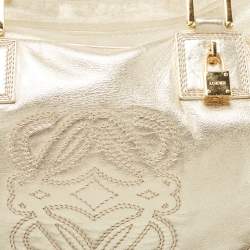 Loewe Gold Leather Amazona 36 Satchel 