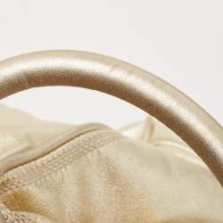 Loewe Gold Leather Amazona 36 Satchel 