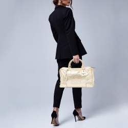 Loewe Gold Leather Amazona 36 Satchel 