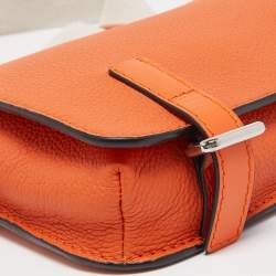 Loewe Orange/Beige Grained Leather Military Belt Bag  