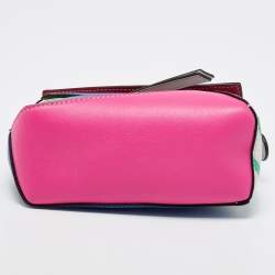 Loewe Multicolor Leather Mini Zig-Zag Puzzle Edge Shoulder Bag