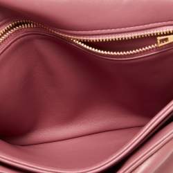 مملوكة مسبقًا Loewe Old Rose Leather Goya Chain Shoulder Bag
