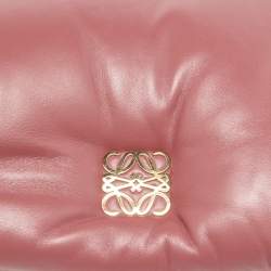 مملوكة مسبقًا Loewe Old Rose Leather Goya Chain Shoulder Bag