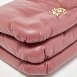 مملوكة مسبقًا Loewe Old Rose Leather Goya Chain Shoulder Bag