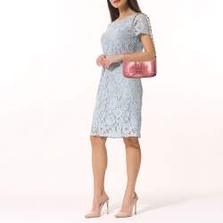 مملوكة مسبقًا Loewe Old Rose Leather Goya Chain Shoulder Bag