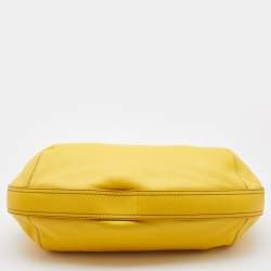 Loewe Yellow Leather Logo Embossed Hobo