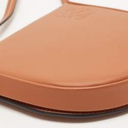 Loewe Tan Leather Mini Heel Pouch Bag
