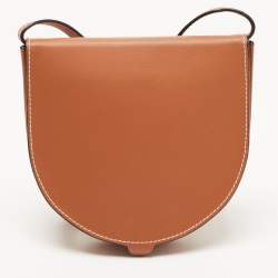 Loewe Tan Leather Mini Heel Pouch Bag