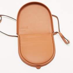 Loewe Tan Leather Mini Heel Pouch Bag