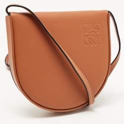 Loewe Tan Leather Mini Heel Pouch Bag