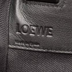 مملوكة مسبقًا Loewe Black/Red Tartan Wool and Leather Medium Hammock Shoulder Bag