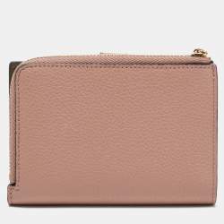 Loewe Old Rose Leather Bifold Compact Wallet