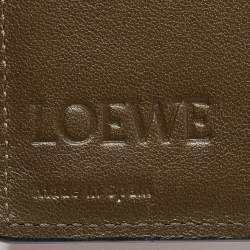 Loewe Old Rose Leather Bifold Compact Wallet