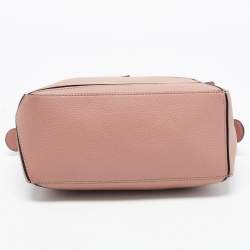 Pre Owned Loewe Old Rose Leather Small Puzzle Shoulder Bag