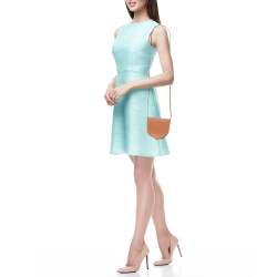 Pre Owned Loewe Brown Leather Mini Heel Duo Pouch Bag