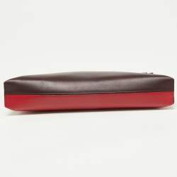 Loewe Burgundy/Red Leather Anagram T Pouch