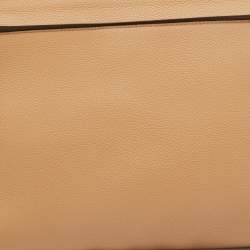 Loewe Beige/Grey Leather T Slim Pouch