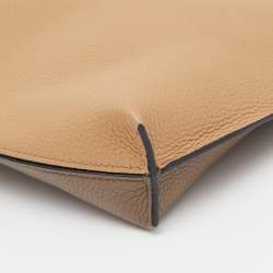 Loewe Beige/Grey Leather T Slim Pouch