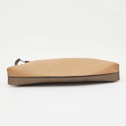 Loewe Beige/Grey Leather T Slim Pouch