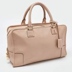 Loewe Pink Leather Amazona 36 Satchel