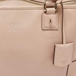 Loewe Pink Leather Amazona 36 Satchel