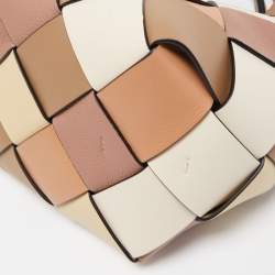 Loewe Multicolor Woven Leather Small Surplus Basket Bag