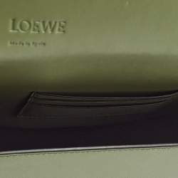 مملوكة مسبقًا Loewe Green/Brown Leather Heel Crossbody Bag