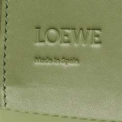 مملوكة مسبقًا Loewe Green/Brown Leather Heel Crossbody Bag