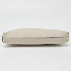 Loewe Off White Herringbone Fabric T Pouch