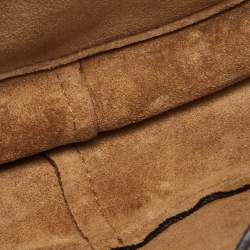 Pre Owned Loewe Tan Leather Mini Gate Crossbody Bag