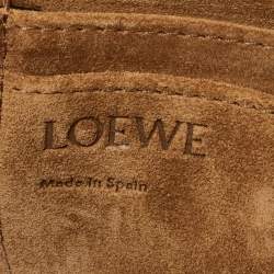 Pre Owned Loewe Tan Leather Mini Gate Crossbody Bag