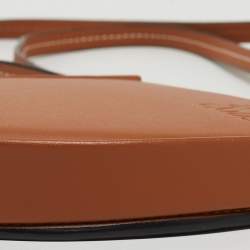 Loewe Brown Leather Mini Heel Duo Pouch Bag