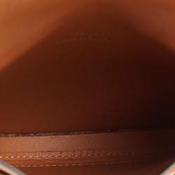 Loewe Brown Leather Mini Heel Duo Pouch Bag