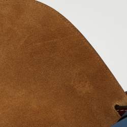 Loewe Blue/Brown Leather Gate Shoulder Bag