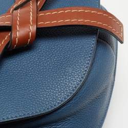 Loewe Blue/Brown Leather Gate Shoulder Bag