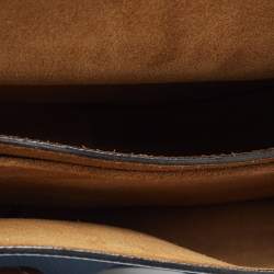 Loewe Blue/Brown Leather Gate Shoulder Bag