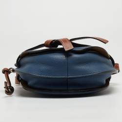 Loewe Blue/Brown Leather Gate Shoulder Bag