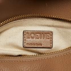Pre Owned Loewe Brown Leather Small Puzzle Shoulder Bag