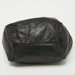 Loewe Black Leather Drawstring Hobo
