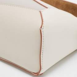 Pre Owned Loewe Multicolor Leather Mini Puzzle Shoulder Bag